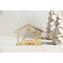 Load image into Gallery viewer, Gold Nativity Scene
