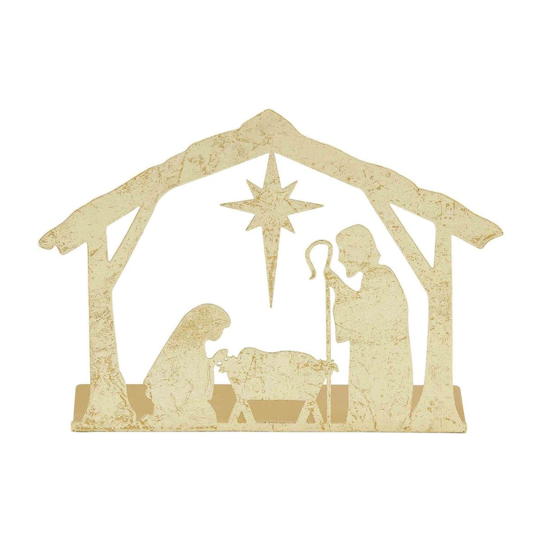 Gold Nativity Scene