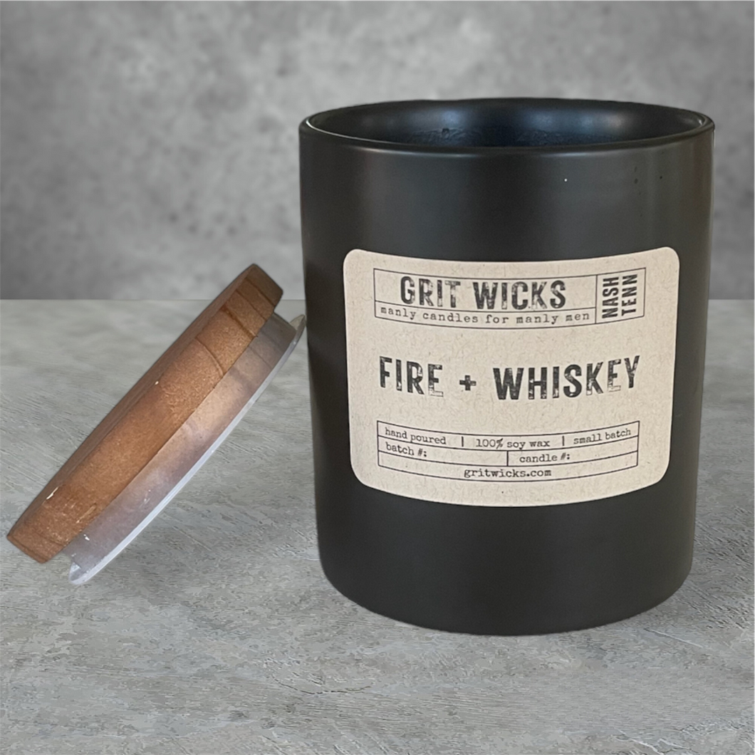 Fire + Whiskey Candle