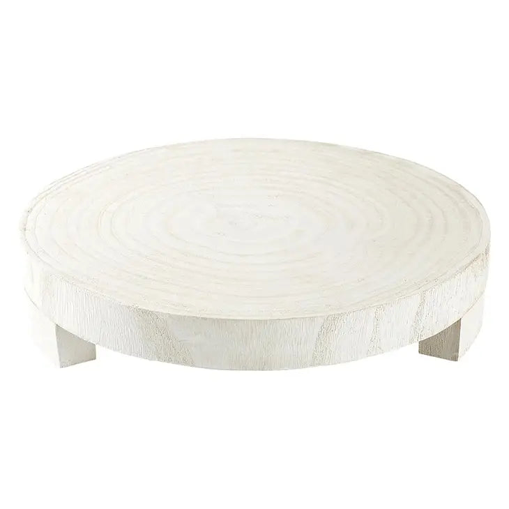 White Wood Riser – Marigold Decor