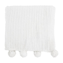 Load image into Gallery viewer, Chenille Pom Pom Blanket
