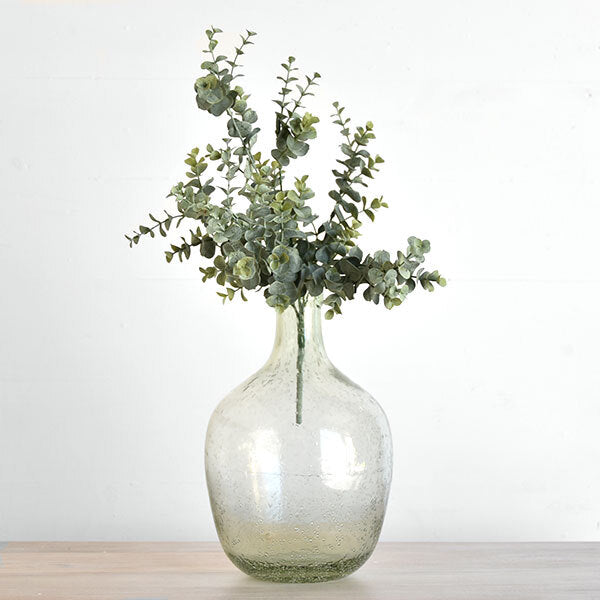 Gray Green Glass Vase