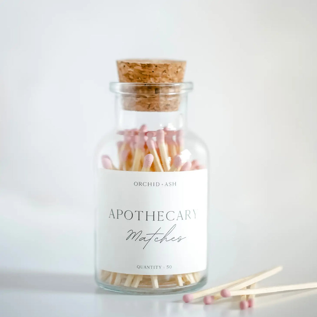 Apothecary Matches- Pink
