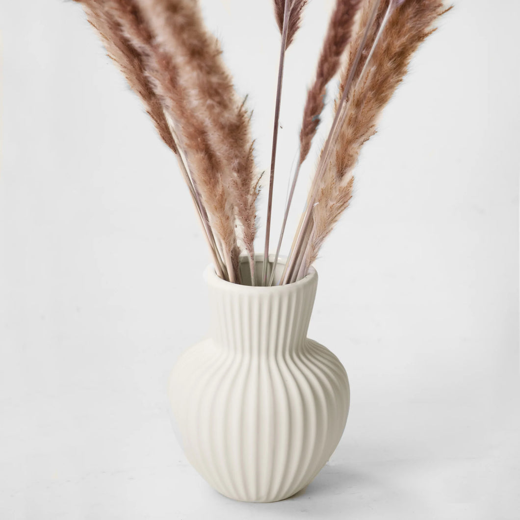 Textured Neutral Vase